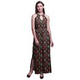 thumbnail image 1 of Bimba Ikat Ladies Sleeveless Long Print Maxi Dress with Side Slits Summer Wear-XXX-Large, 1 of 6