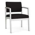 thumbnail image 1 of Pemberly Row Fauteuil d'Invité pour Réception et Salle d'Attente en Soins de Santé, Argent / Noir, 1 of 5