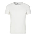 thumbnail image 2 of CEHVOM T-shirt d'Été pour Hommes Col Rond Coton Mercerisé Manches Courtes, 2 of 3