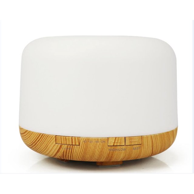Agiferg Home Bread Shape Colorful Aroma Diffuser Office Warm Light Humidifier 500ml
