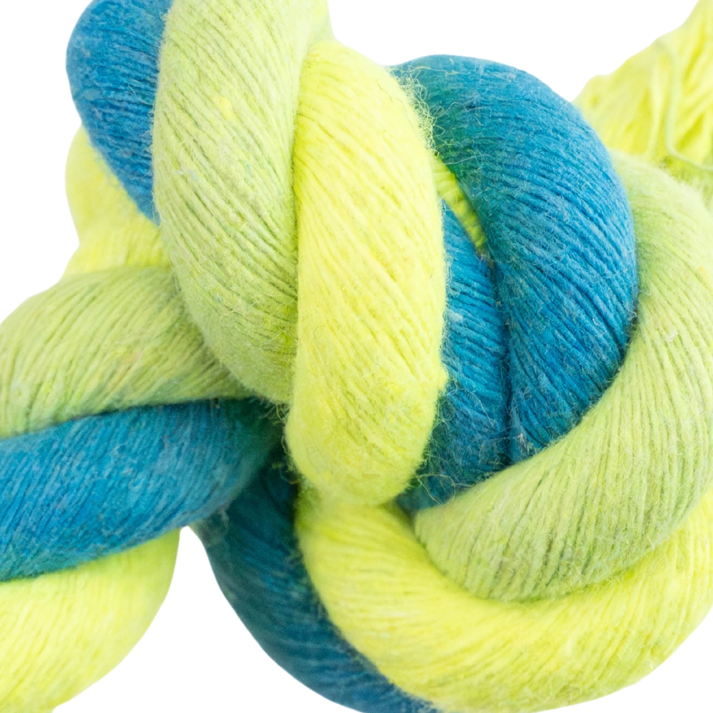 Jouet à mâcher pour chiens One Paw, corde nouée, tir à la corde, vert