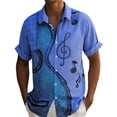 thumbnail image 1 of DGMIOCS Chemise Classique pour Homme Coupe Classique Coupe Classique Confortable Chemise Passe-Partout Bleu P, 1 of 4