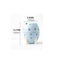 thumbnail image 2 of PP Kids Egg Shape Pen Holder Portable PP Plastic Cartoon Large Capacity Wide Mouth Ruler Rubber Glue Container Birthday Gift Green, 2 of 9