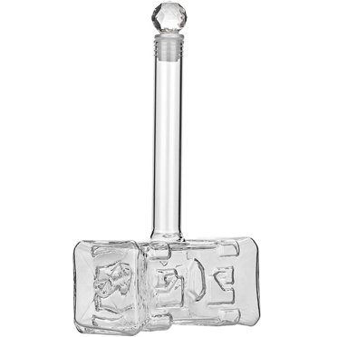 Clear Glass Wine Decanter Wine Dispenser Hammer Shaped Wine Bottle Whiskey Decanter