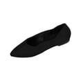 thumbnail image 1 of Walking Shoes Women Pointed Flat Suede Low-Cut Cushioned, 1 of 7