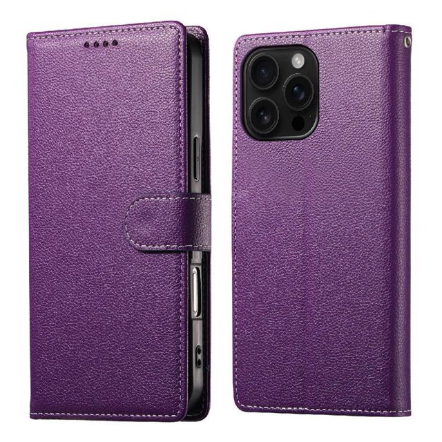 Étui pour FOXDOCK iPhone 16 Pro Max, Étui Portefeuille – Cuir de Qualité Supérieure, 3 Fentes pour Cartes, Protection Antichoc