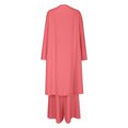 thumbnail image 3 of Timegard Vacation Outfits for Women 2 Piece Lightweight Open Front Long Top Wide Leg Rompers Sets, 3 of 5