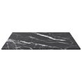 thumbnail image 2 of vidaXL Table Top Black 40x40 cm 6 mm Tempered Glass with Marble Design, 2 of 4