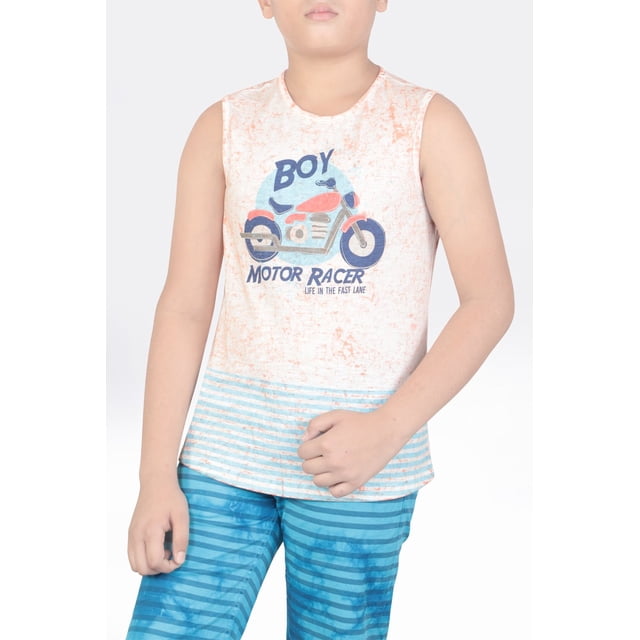 BOYS T-SHIRT KNIT ORANGE