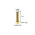 thumbnail image 2 of Unique Bargains Brass Hex Bolts, 5/16-18x1-1/2' 1 Pack Fully Thread Grade 4.8 Machine Screws, 2 of 4