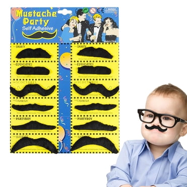 Cosplay 12pcs Party Masquerade Self Adhesive Cosplay False Beard False Moustache for Carnival
