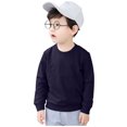 thumbnail image 2 of LSLJS Toddler Baby Boy Girl Fleece Pullover Sweatshirt Solid Color Crewneck Blouse Shirt Tops Warm Fall Winter Clothes, 2 of 4