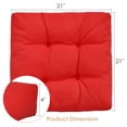 thumbnail image 4 of Costway 2 Pcs Coussins d'Assise pour Chaise de Patio 21 Pouces x 21 Pouces Intérieur/extérieur Rouge, 4 of 10
