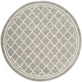 thumbnail image 1 of Safavieh Amherst Collection AMT422R Tapis Rond Intérieur, Extérieur Gris Foncé et Beige (9 Pieds Diamètre), 1 of 3