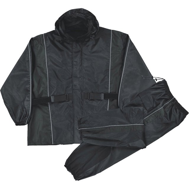 Womens Waterproof Rain Suit Reflective Piping / Heat Guard