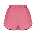 thumbnail image 4 of Plebaso Women's 2 in 1 Running Shorts Elastic Waist Drawstring Athletic Shorts Lightweight Workout Shorts, 4 of 6