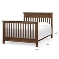 thumbnail image 4 of DaVinci Wood Hidden Hardware Twin-Full Size Bed Conversion Kit in Mocha, 4 of 4