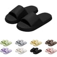 thumbnail image 1 of MIASHUI Slides Slippers for Women Indoor Bathroom Shower Shoes Comfort Lightweight,Black,9-10, 1 of 5