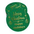 thumbnail image 1 of Inkdotpot Real Gold Foil Merry Christmas & Happy Holiday Tags Favor Hang Paper Tags 100 Pieces, 1 of 1