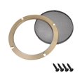 thumbnail image 4 of Unique Bargains 4 pcs 6.5' Speaker Grill Mesh Decorative Circle Subwoofer Guard Protector Cover Audio Accessories, 4 of 4