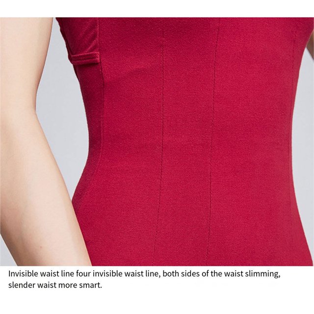 thinsony Justaucorps de Danse Justaucorps de Ballet Tenue de Danse Forme du Corps Professionnel Costume de Performance Exquis Tenue de Gymnastique Rouge Vin G