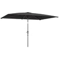 thumbnail image 1 of Outsunny Parasol de Patio Inclinable, Parasol de Jardin de Marché avec Manivelle, Gris Foncé, 1 of 10