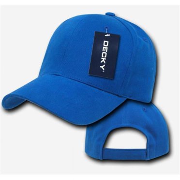 Decky 112-RYL Brushed Cotton Baseball Caps - Royal Blue