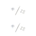thumbnail image 2 of Ruiboury Lightweight Hood Lock For Car Modification Security Sleek Affordable Electroplated silver DP17-32 2Set, 2 of 6