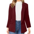 thumbnail image 1 of IROINID Veste Blazer pour Femmes Manches Longues Couleur Unie Col Rabattu, Cardigan Ample pour Affaires, 1 of 9