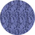 thumbnail image 1 of Ahgly Company Tapis Rond Lavable en Machine Intérieur Transitionnel Bleu Ciel, 8 Pieds Rond, 1 of 7