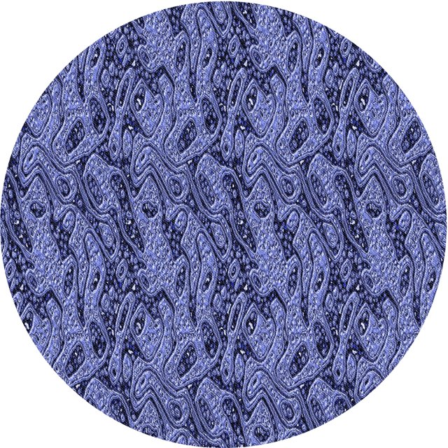 Ahgly Company Tapis Rond Lavable en Machine Intérieur Transitionnel Bleu Ciel, 8 Pieds Rond