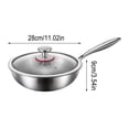 thumbnail image 2 of HHBEAUTY Titanium Hammered Pan Pro With Lid, Pure Titanium Pot, Non Stick Titanium Nutri Pans, Scratch-Resistant, Resistant Non Stick, Even Heating, For Cooking, Heats Quickly, Cooks Evenly, 2 of 8