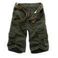 thumbnail image 1 of Birdeem Men Casual Solid Fashion Zipper Button Pockets Cropped Cargo Shorts, 1 of 9