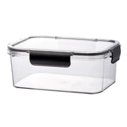 yulier Plastic Food Storage Container with Snap Lids, Clear Rectangle Meal Prep Container, Freezer Airtight Leakproof Food Fresh-Keeping Box for Fruits Vegetables Butter Cheese