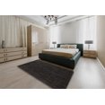 thumbnail image 4 of Ahgly Company Tapis Carrés d'Intérieur Milieu du Siècle Moderne Gris Brun Solide, Carré de 4', 4 of 6