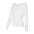 thumbnail image 1 of Bella Ladies Elizabeth Long-Sleeve Dolman sleeves Top, White, Small, 1 of 1
