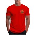 thumbnail image 2 of Styesk T-Shirts pour Homme Mode Décontractée Hommes T-shirt de Sport Imprimé Manches Courtes Col Rond Chemisiers Chemises, 2 of 5