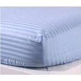 thumbnail image 2 of 1100 Thread Count 100% Egyptian Cotton 3-Piece Fitted Sheet ( 1 Fitted Sheet + 2 Pillow Covers) 30 Inches Deep Pocket Size Stripe Pattern, 2 of 5