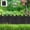 Black-BK, variant on Garden Border Fence Plastic Decorative Yard Edging for Flower Bed, Lawn, Path, Patio Protection