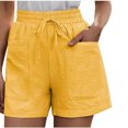 thumbnail image 1 of Leutsin Short de Jogging pour Femmes, Actif, Fuselé, Entraînement, Yoga, Détente, avec Poches, 1 of 5