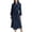Navy, variant on Womens Nightgowns Cottons Long Bathrobes for Women, Womens Cotton Robe, Kimonos Waffles Robe Loungewear Towel Robe S-70 White XL