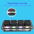 thumbnail image 4 of Gaming Key Keyboard Mechanical Custom Small Keyboard Custom Key4 Small Keyboard Copy Paste Gaming Game Mini Mechanical Keyboard Light Up Gaming Keyboard, 4 of 6