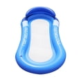 thumbnail image 1 of Inflatable Bed Lilo, Water Hammock Swimming Floater Blue, 1 of 8