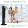 thumbnail image 2 of USB Standing Tower Fans Bladeless Standing Floor Fan; Adjustable Floor Air Conditioner Humidifier Energy-Saving Slim Design Conditioning Ventilator Fan Black, 2 of 7
