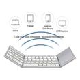thumbnail image 3 of Amdohai Foldable Bluetooth Keyboard with Touchpad Compatible with iOS/Mac OS - Multi Device Rechargeable Wireless Keyboard with Trackpad for iMac, iPad, iPad Pro, iPad Air, iPad Mini, iPhone, 3 of 7