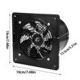 thumbnail image 4 of TOPINCN Bathroom Window Exhaust Fan,40W 220V Wall Mounted Exhaust Fan Low Noise Home Bathroom Kitchen Garage Air Vent Ventilation, Wall Mount Ventilation Fan, 4 of 8