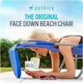 thumbnail image 3 of Ostrich The Original Chaise Beach Chair, Folding & Reclining Outdoor Lounger, Ocean Blue, 3 of 14