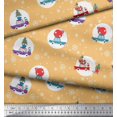 thumbnail image 3 of Soimoi Modal Satin Fabric Gift Box,Car & Santa Christmas Print Fabric by The Yard 42 Inch Wide, 3 of 3