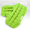 thumbnail image 1 of BUNKER INDUST Off Road Traction Boads 2 Pcs Short Recovery Track Traction Mats for 4WD Mud Sand Snow Ramps-Green Tire Traction Tool (Without Strap), 1 of 5