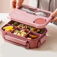 thumbnail image 1 of EGNMCR Kitchen Gadgets, Kitchen Accessories 4 Compartments In One Large Lunch Box Leakproof Lunch Box Suitable For Dining Out Work School Plastic Microwave Lunch Box Sealed lunch boxes, 1 of 8